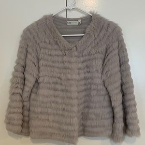 NEIMAN MARCUS RABBIT FUR JACKET